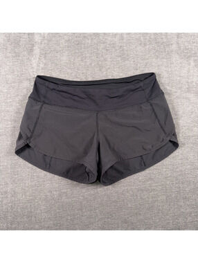 Lululemon Speed Up Shorts Size 4, Black Athletic Lined Running